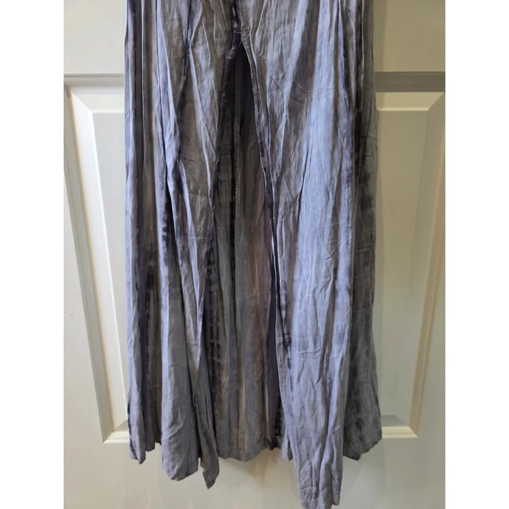 POL Halter Neck Adjustable Tie Dye Midi Dress Size Small NWOT Flowy Keyhole Back